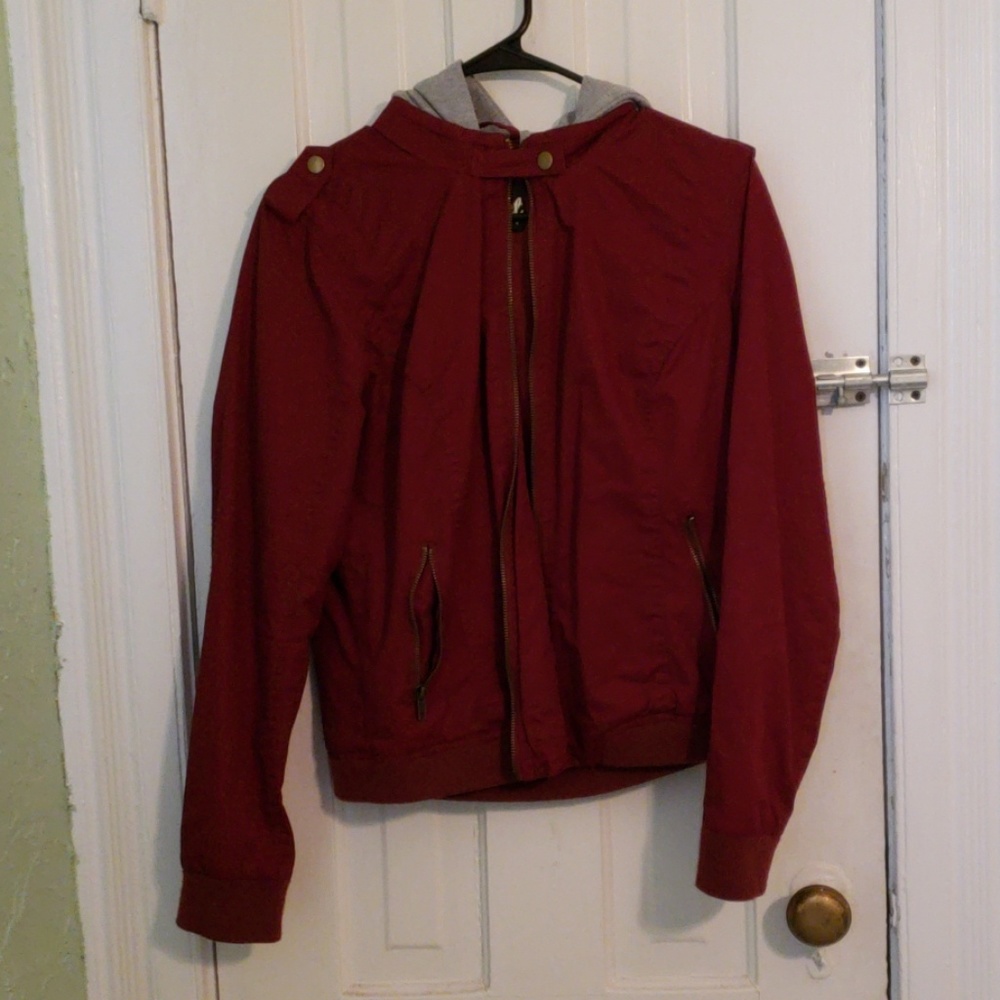 Burgundy jacket